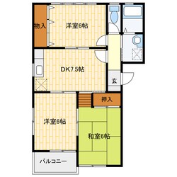 メゾンルビナスの物件間取画像